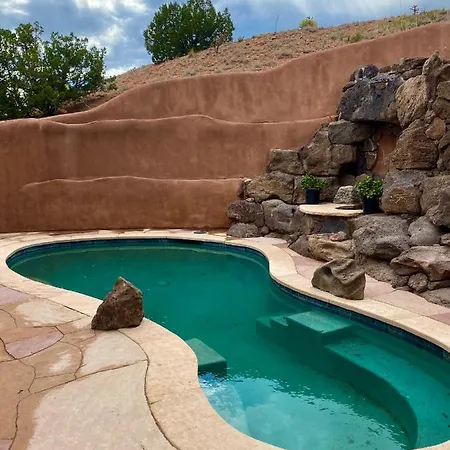 Rare And Striking Handcrafted Sanctuary With * Santa Fe