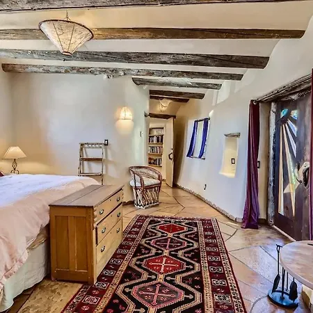 Rare And Striking Handcrafted Sanctuary With Santa Fe
