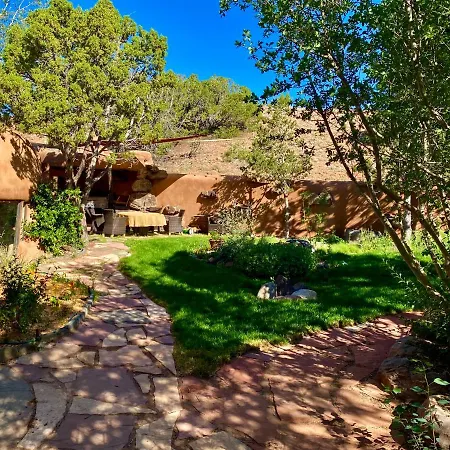Rare And Striking Handcrafted Sanctuary With Santa Fe