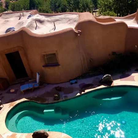 Rare And Striking Handcrafted Sanctuary With * Santa Fe